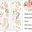 Adhesivos unicornio para pared cuarto bebé niña decoración