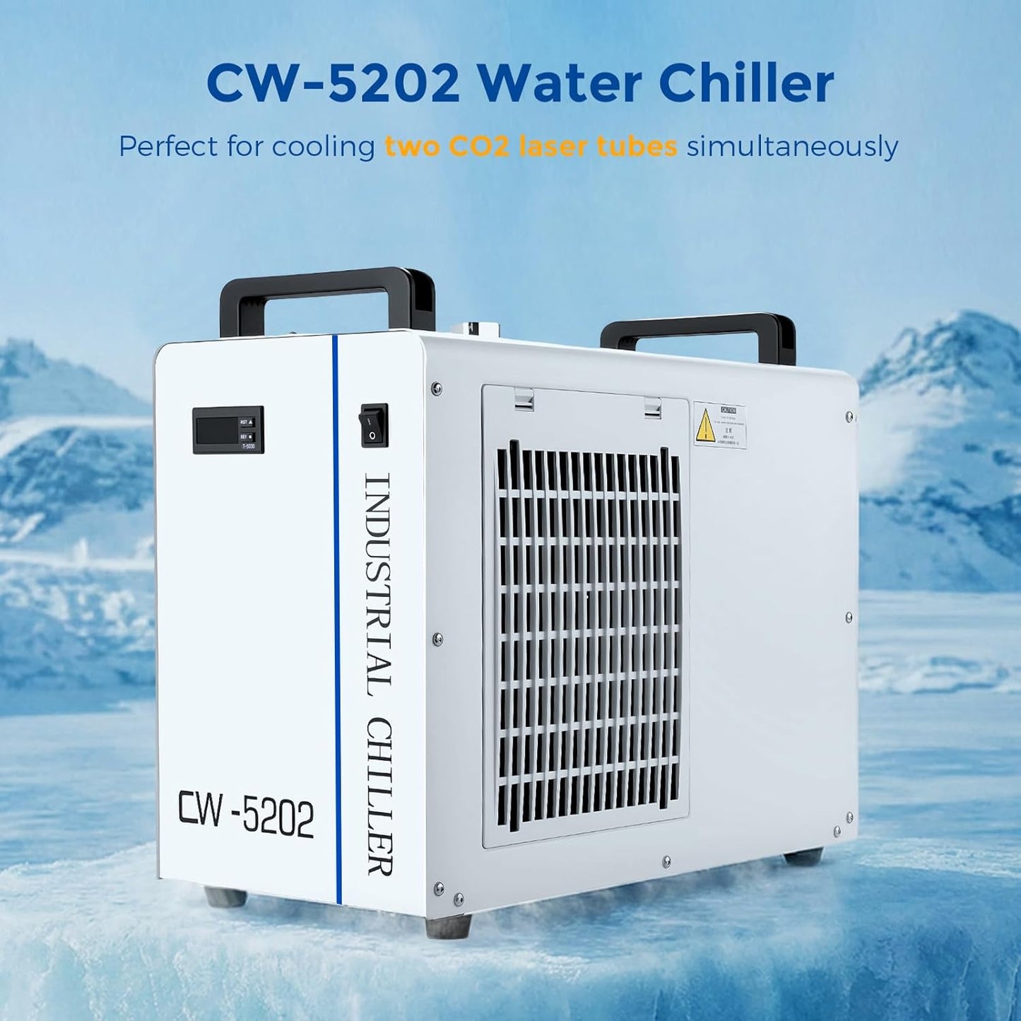 Enfriador de agua Cloudray CW-5202 para grabador láser CO2 con 6L