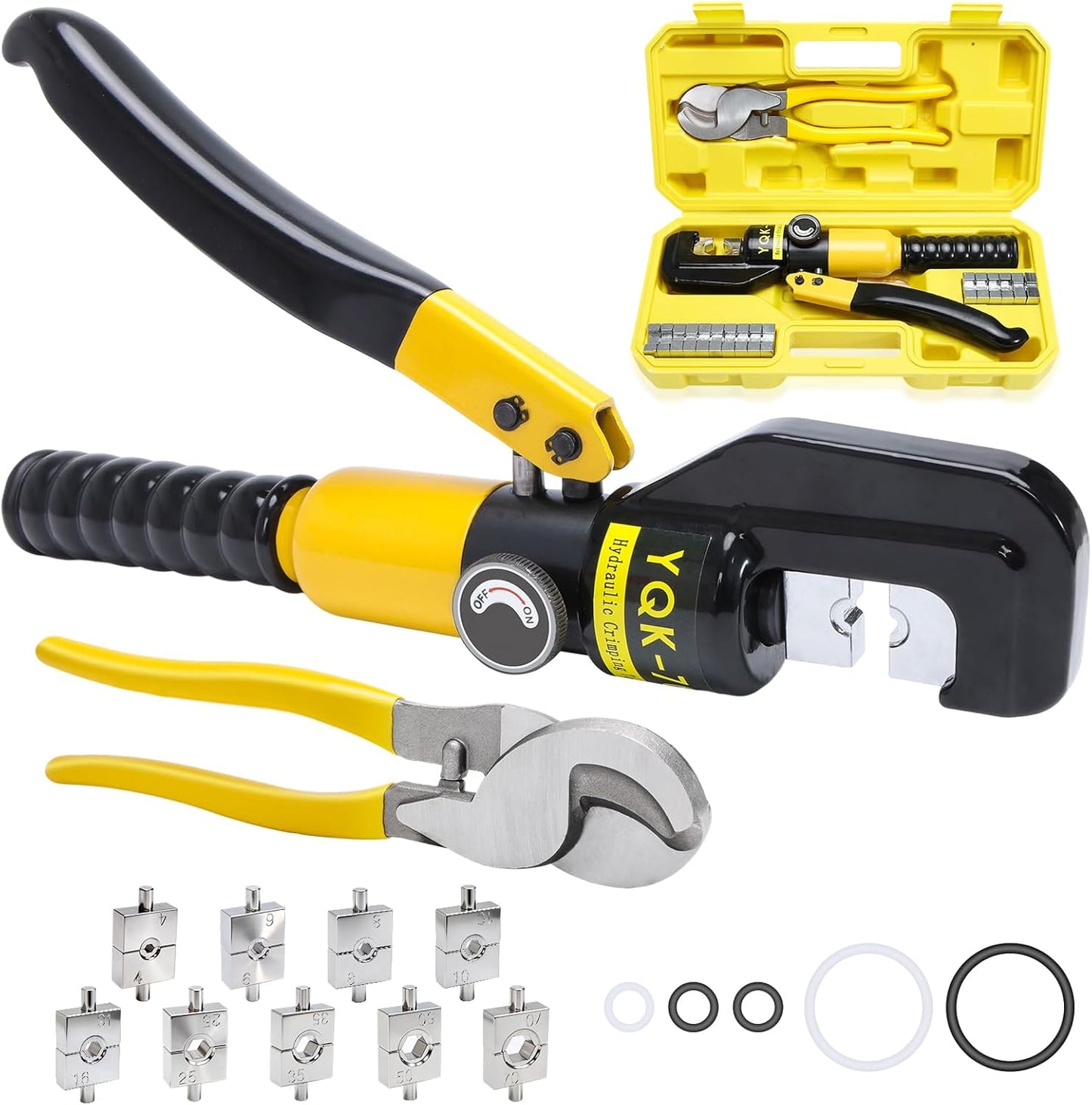 Set Herramienta Hidráulica Crimpador Cables 12-2/0AWG
