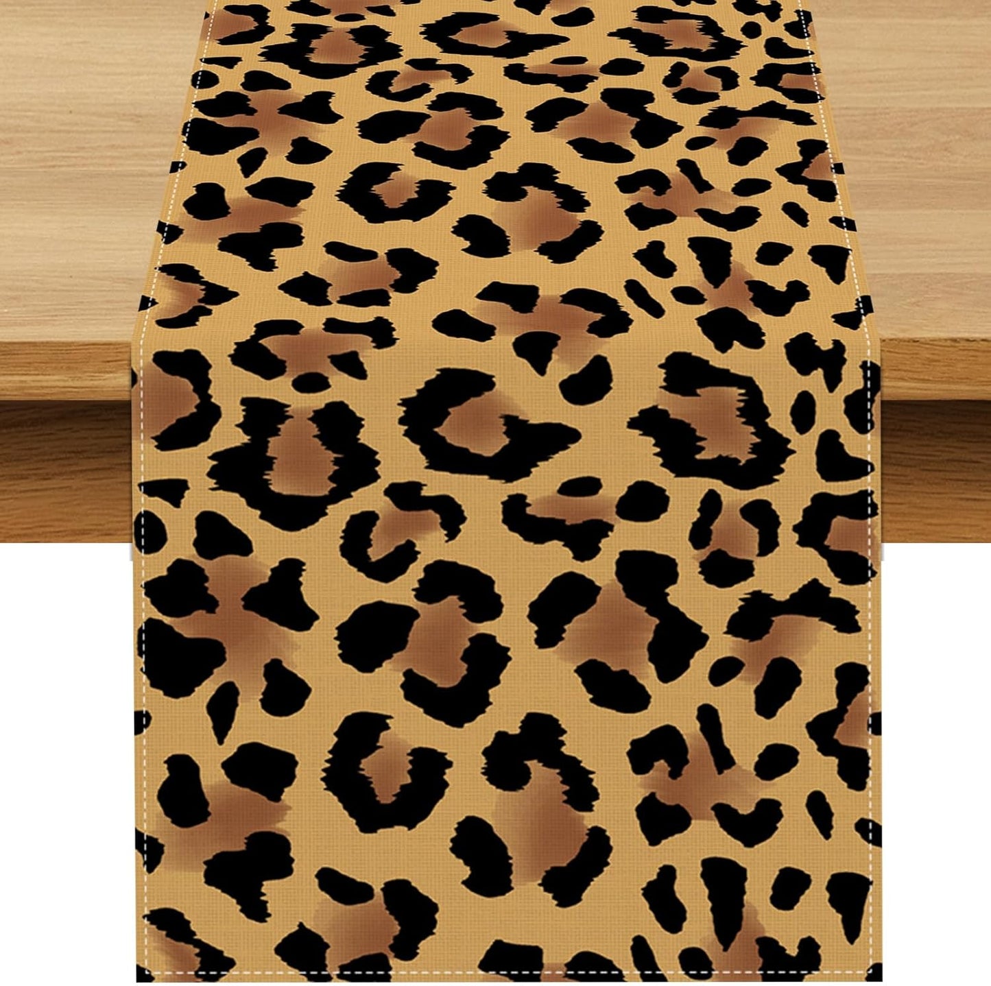 Decoración fiesta leopardo camino mesa 13x90pulg