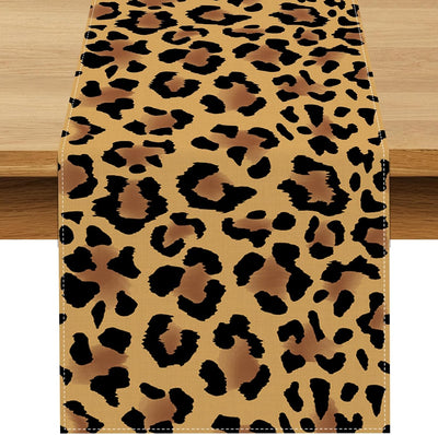 Decoración fiesta leopardo camino mesa 13x90pulg