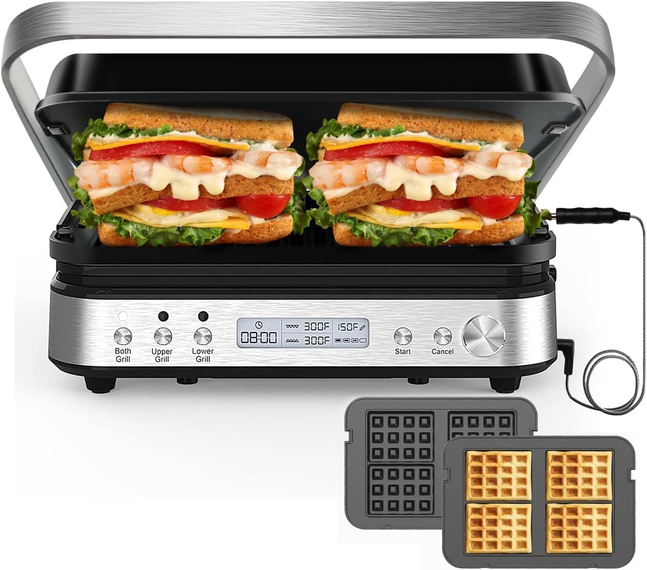 6pulg Panini Press con Contenedor y Cocina Sous Vide