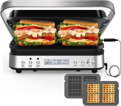 6pulg Panini Press con Contenedor y Cocina Sous Vide