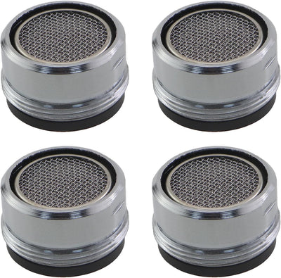 Cartucho repuesto grifo roscado 0.945pulg plateado 4uds