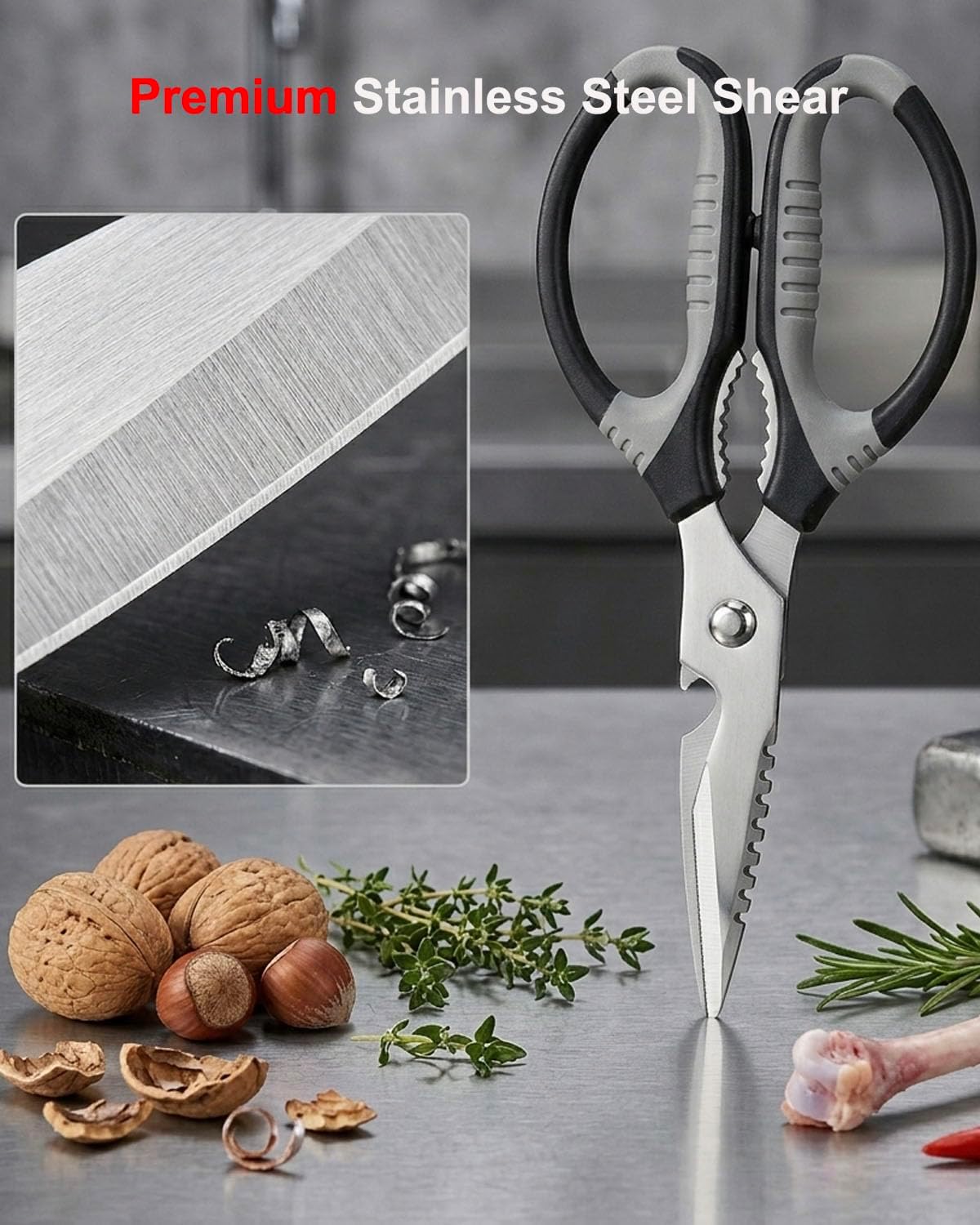 Tijeras cocina acero inox desmontables multiusos