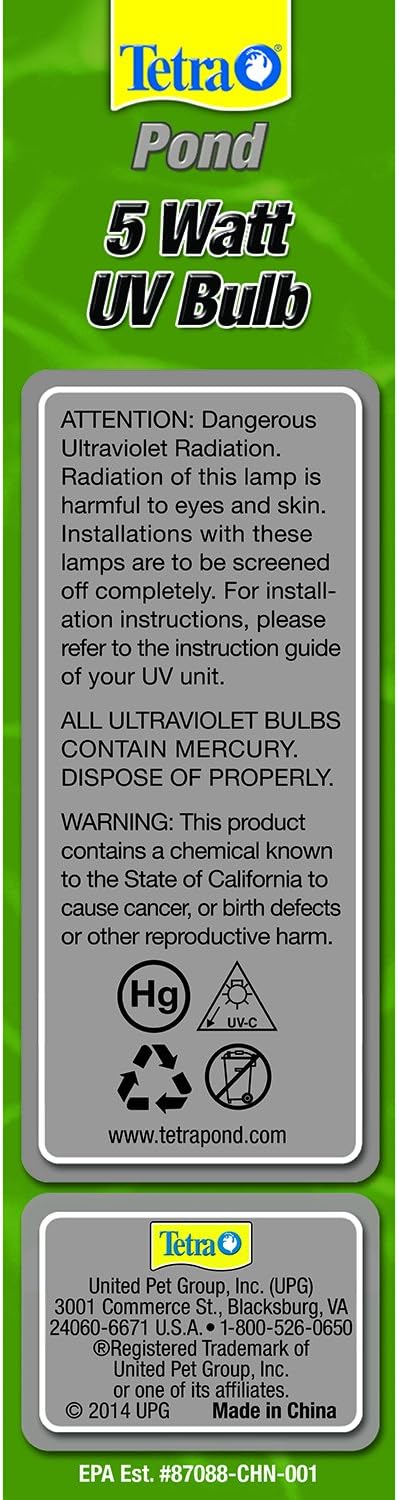 Bombilla UV clarificador estanque 5 vatios