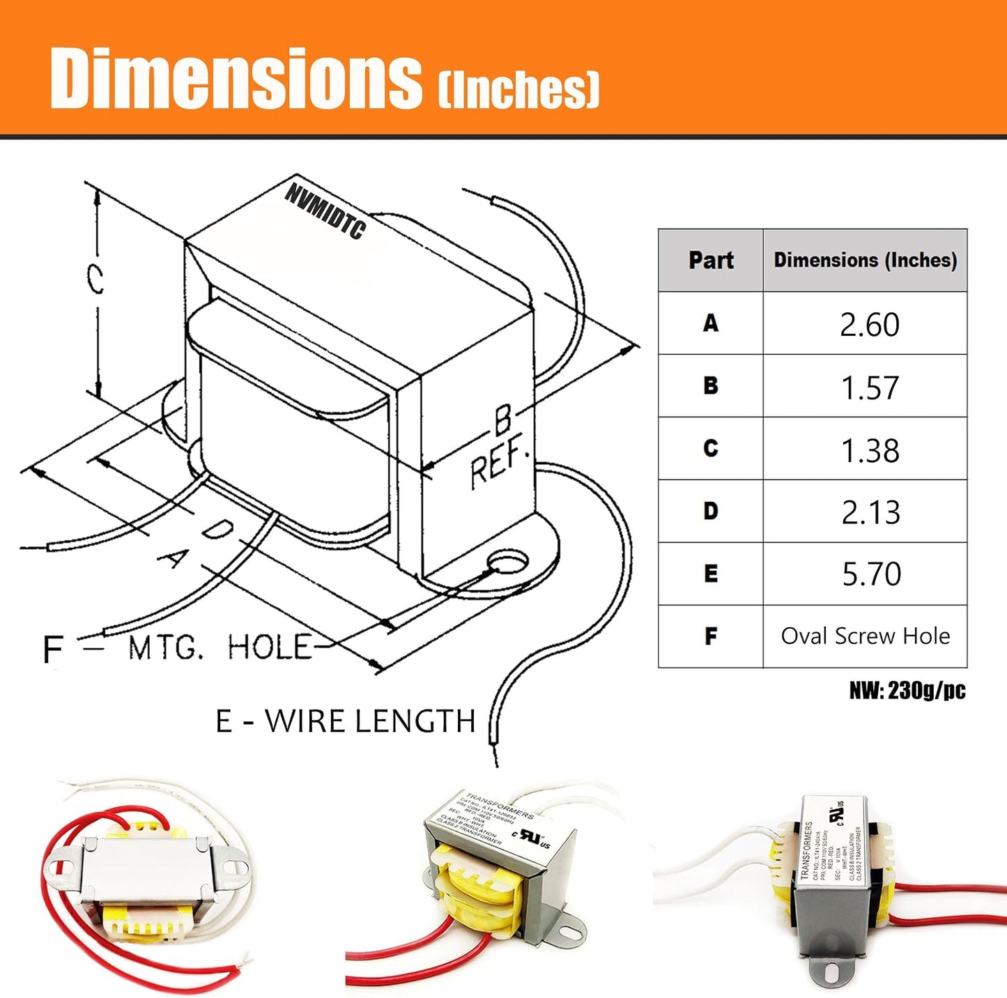Transformador CA 24V 10W 110V a 24VCA set 10