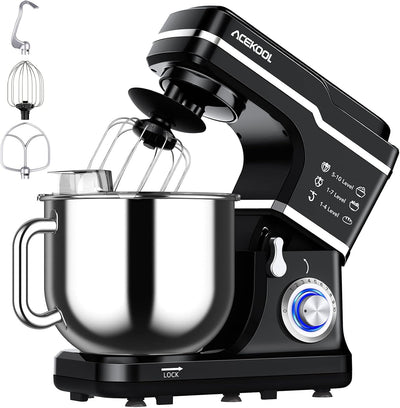 Amasadora eléctrica 10 velocidades con tazón acero inox 7.5qt