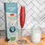 Espumador de leche Harmony Leaf de acero inoxidable rojo
