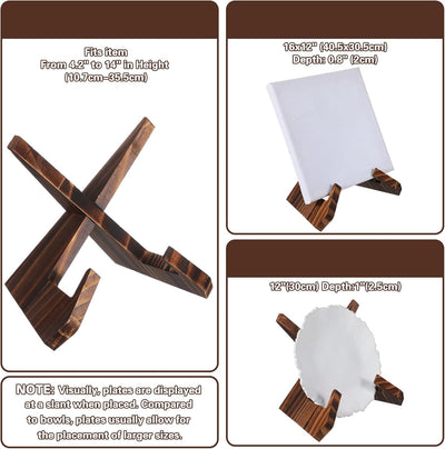 Soporte cuenco madera pino 6.5pulg forma X