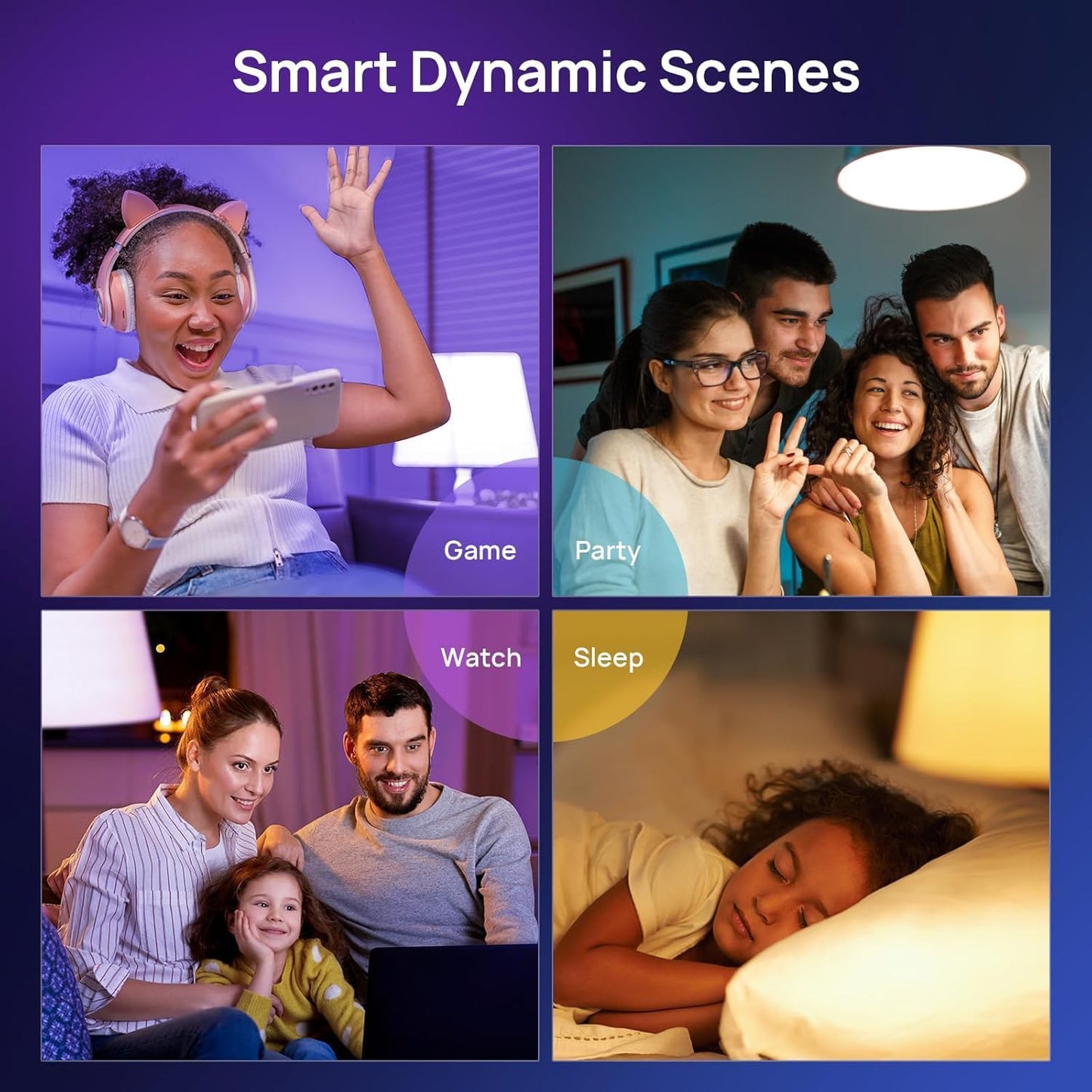 Bombillas LED A19 regulables con Apple Home Alexa Google Home
