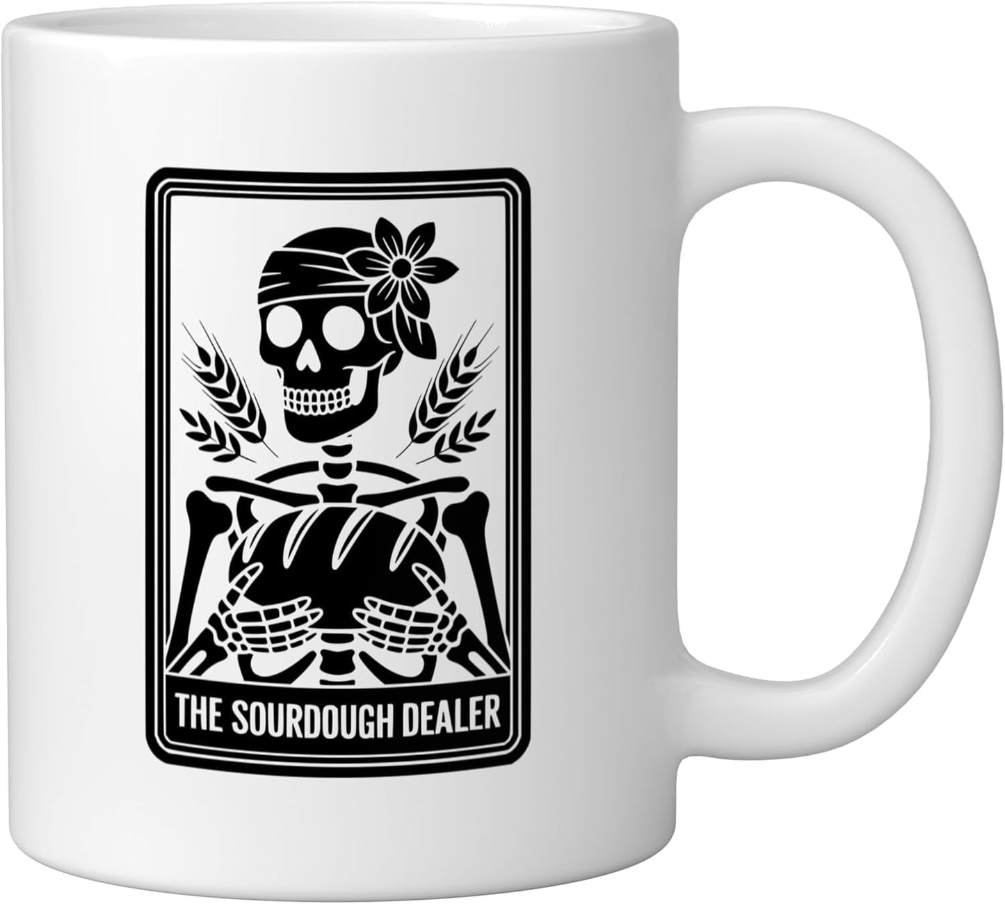 Taza Cerámica para Pan de Levadura Blanca