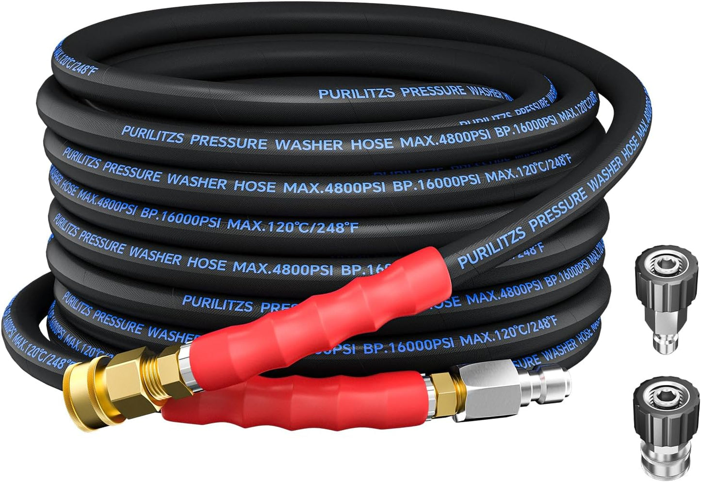 Manguera lavadora 3/8pulg 25ft acero trenzado
