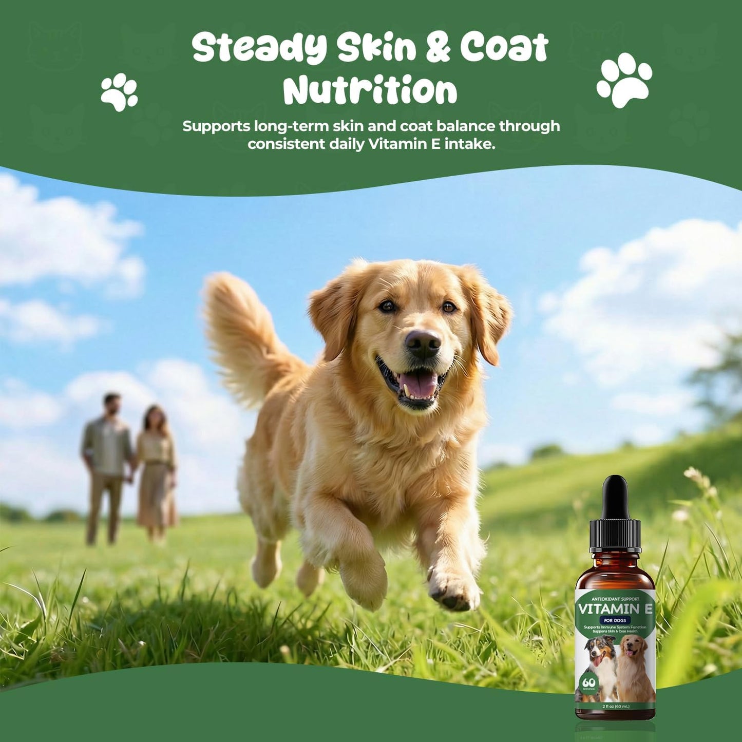 Suplemento E aceite para piel y pelaje perros 2oz