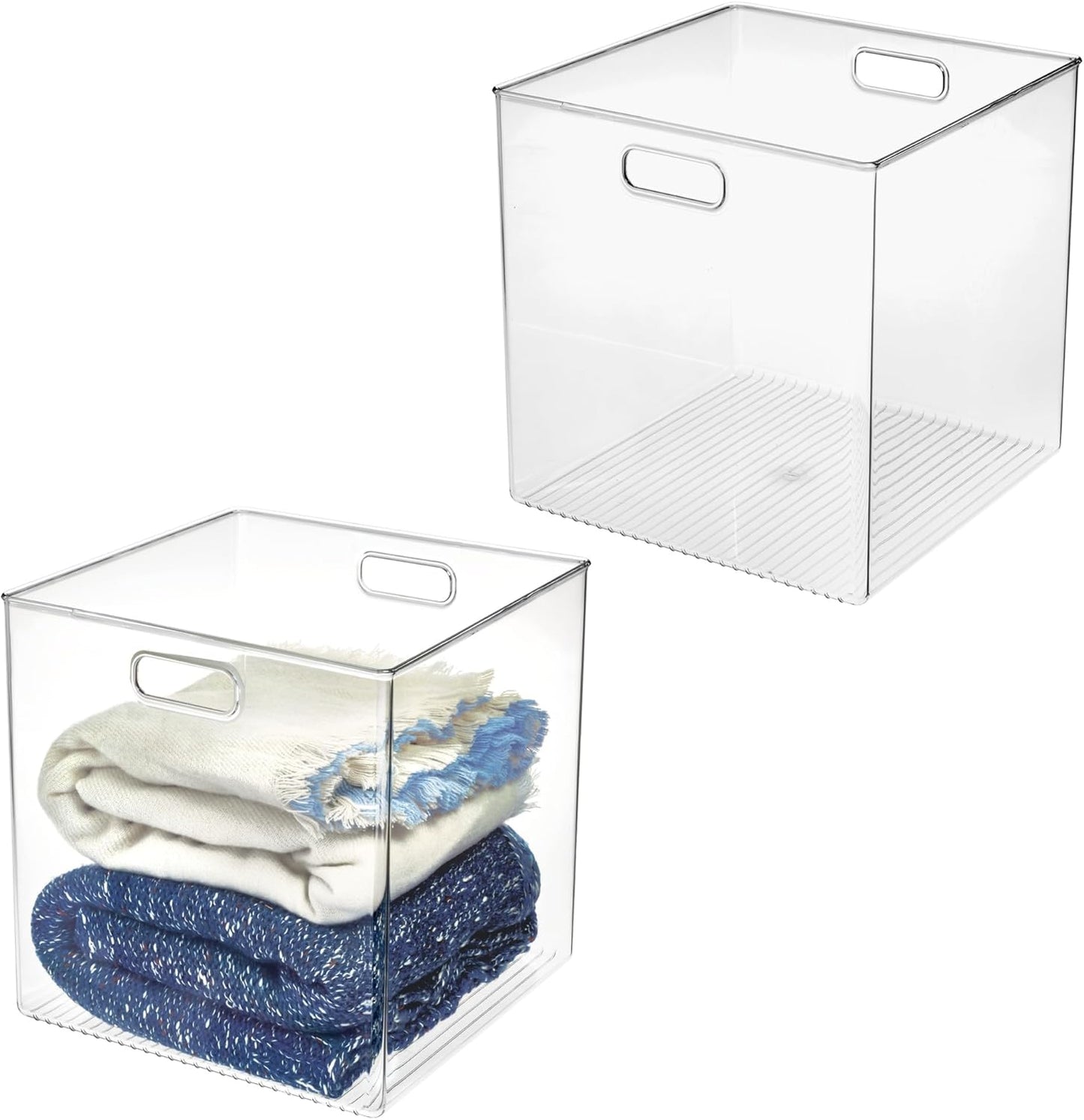 Cubo almacenamiento despensa set 2 transparente