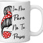 Taza Cerámica Blanco Frase Messy Bun Humorista