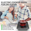 Estufa eléctrica 3 quemadores 110-220V control táctil