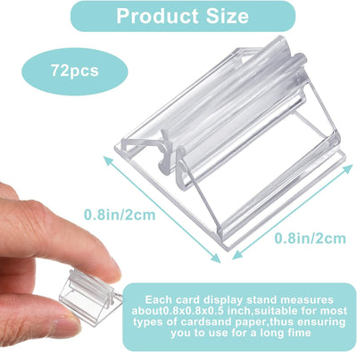 72 Soportes Tarjetas Mesa Acrílico Transparente