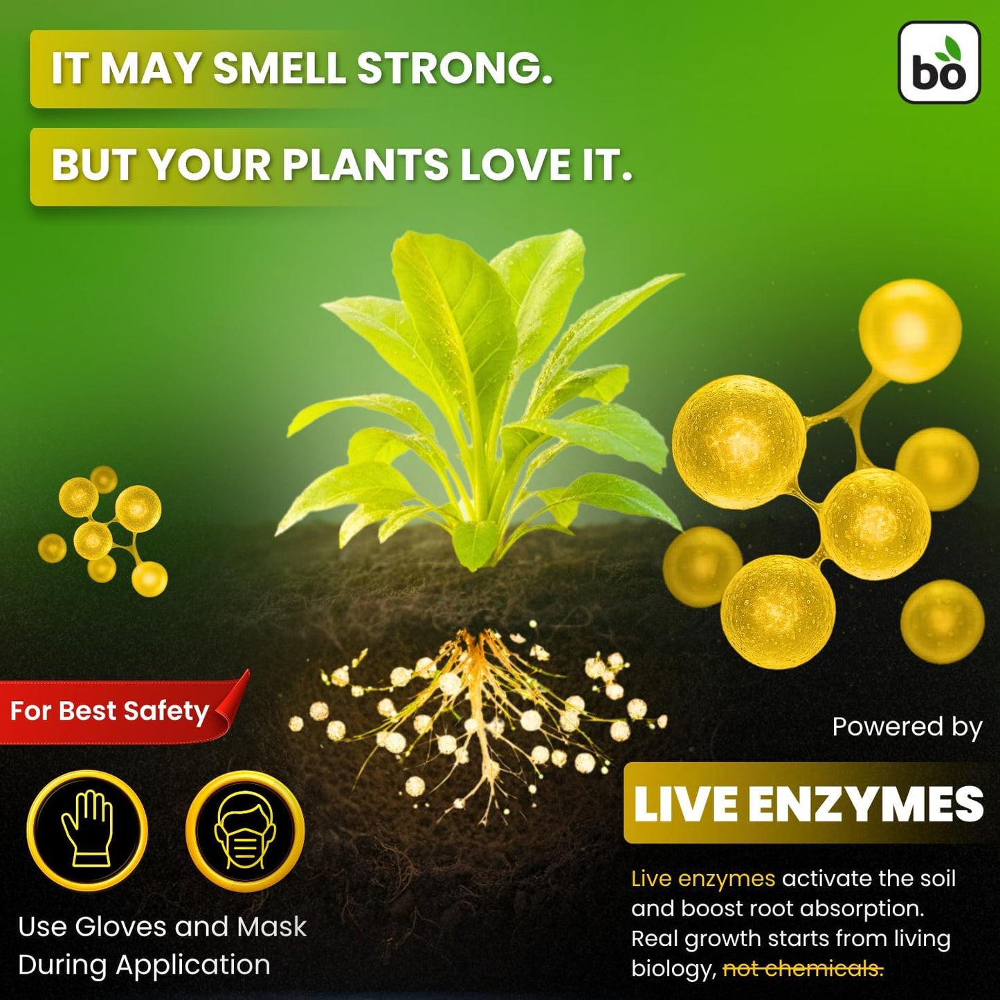 Fertilizante orgánico líquido 8.45oz para plantas