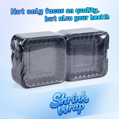 Pack 55 Recipientes Takeout 8pulg 34oz con Diseño Sonrisa
