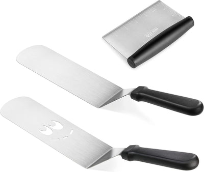 Set 3 Espátulas Acero Inox Barbacoa