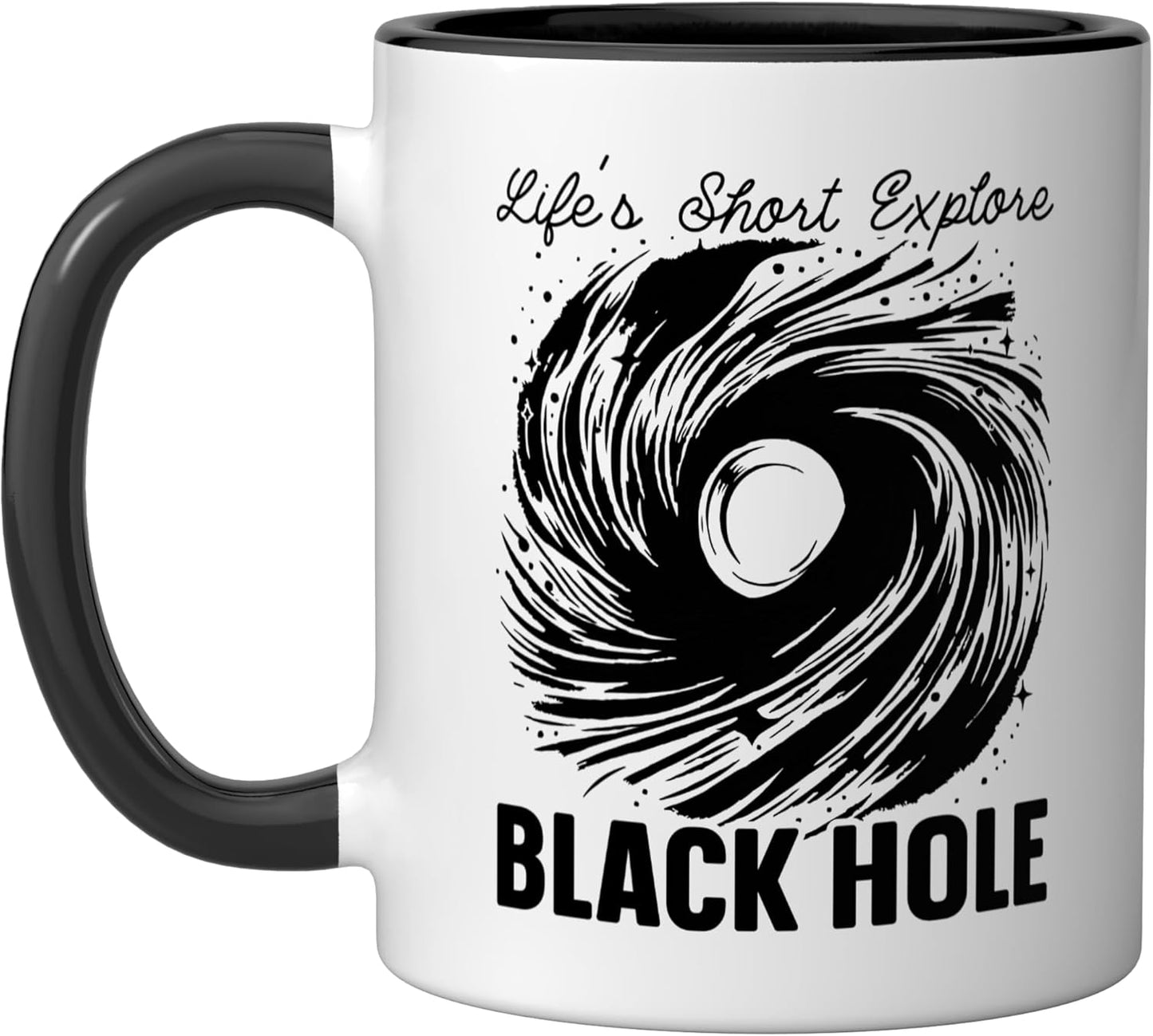 Taza Cerámica Astronomía Negro/Blanco