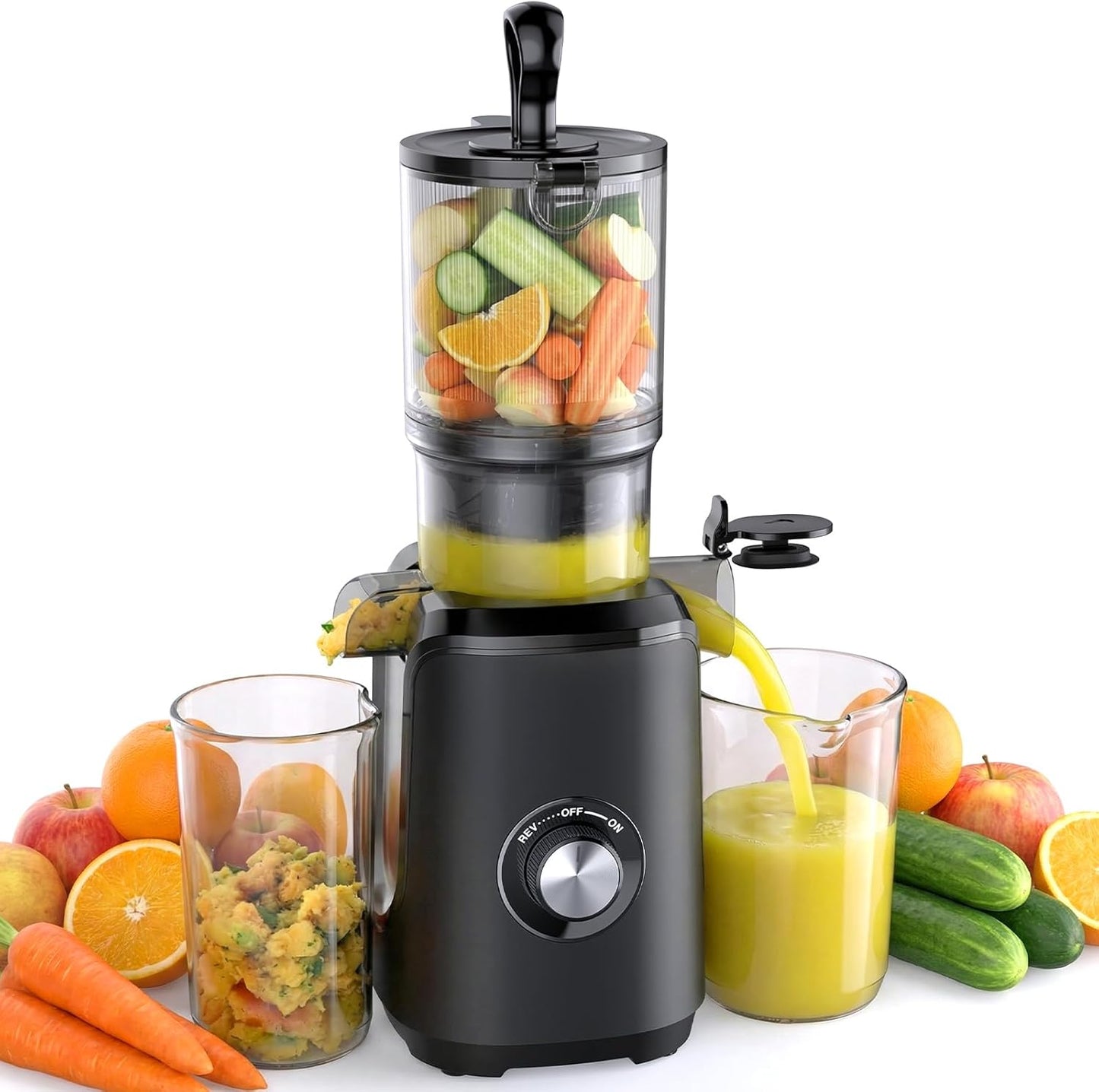 Exprimidor frutas verduras 4.25pulg bloqueo seguridad