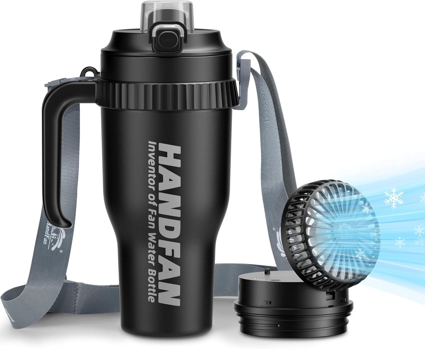 Vaso térmico acero inox 40oz con ventilador USB 3en1