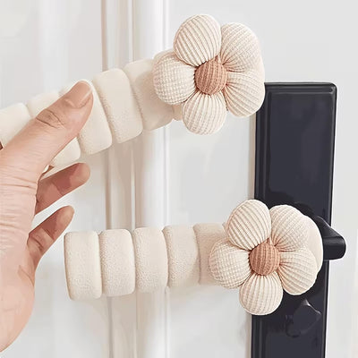 2 Pzas Fundas Manijas Puerta Antiestáticas Antiquemaduras Blanco