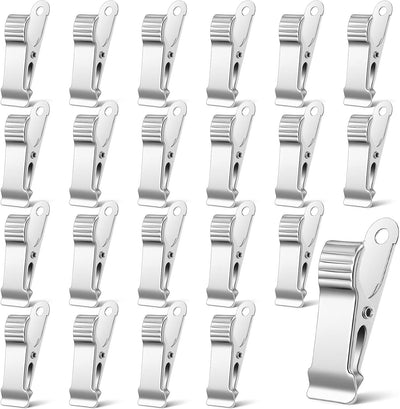 22 Clips Acero Inox Mini para Manualidades y Hornear