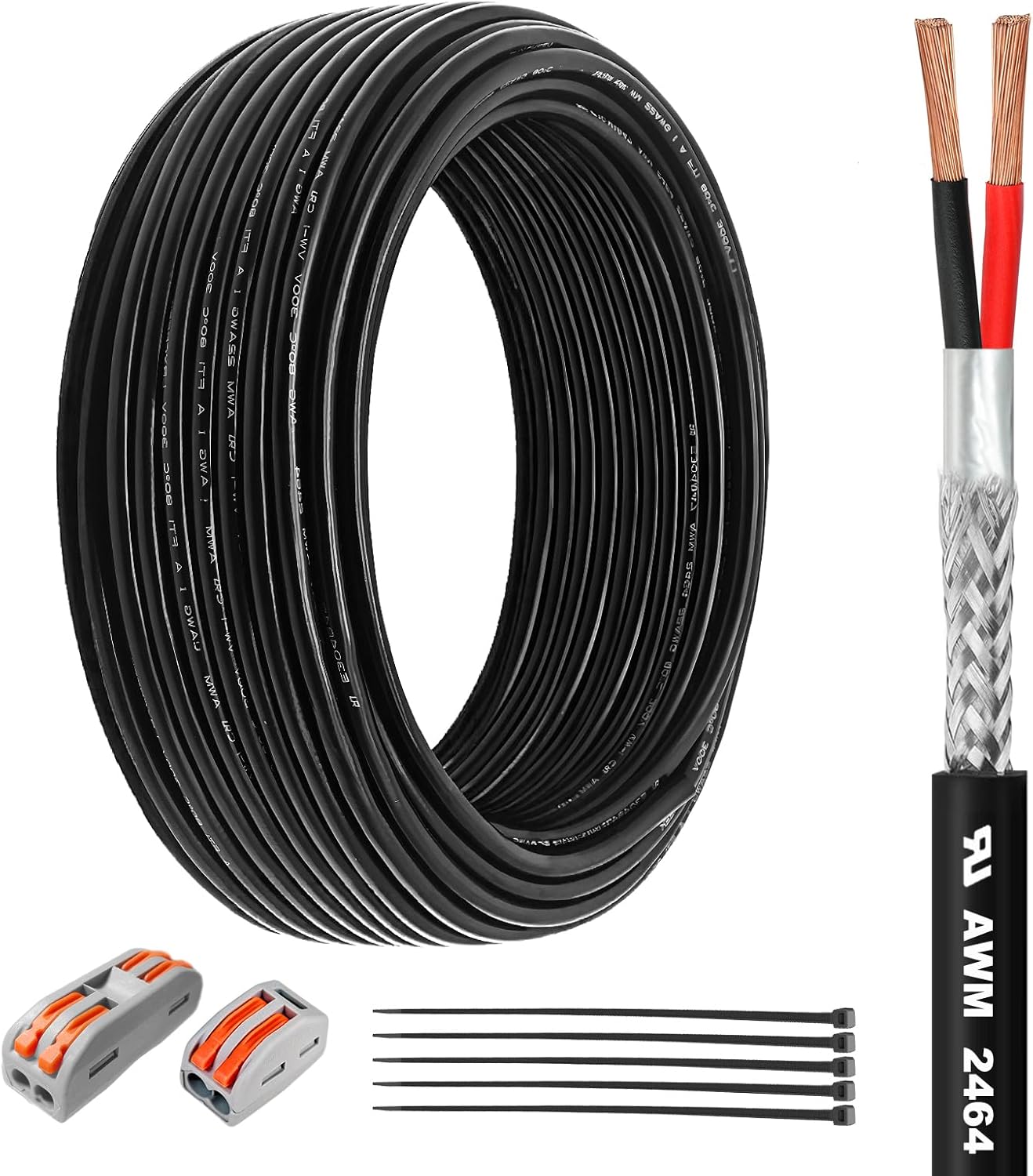 Cable blindado 22/2 AWG cobre puro UL2464 para CNC y motor