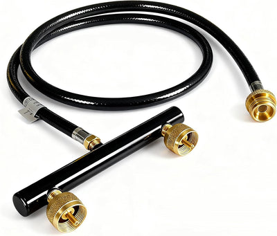 Poste combustible tanque propano 1lb manguera 5ft