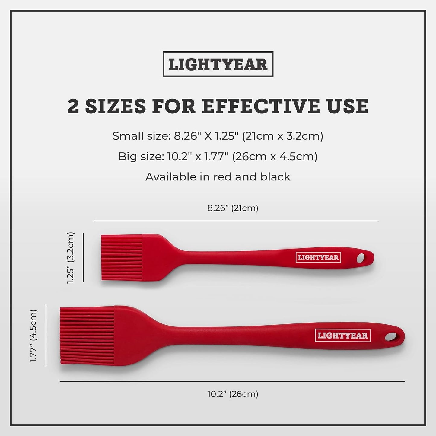 Juego 2 Cepillos Silicona para Cocina Resistente 450°F