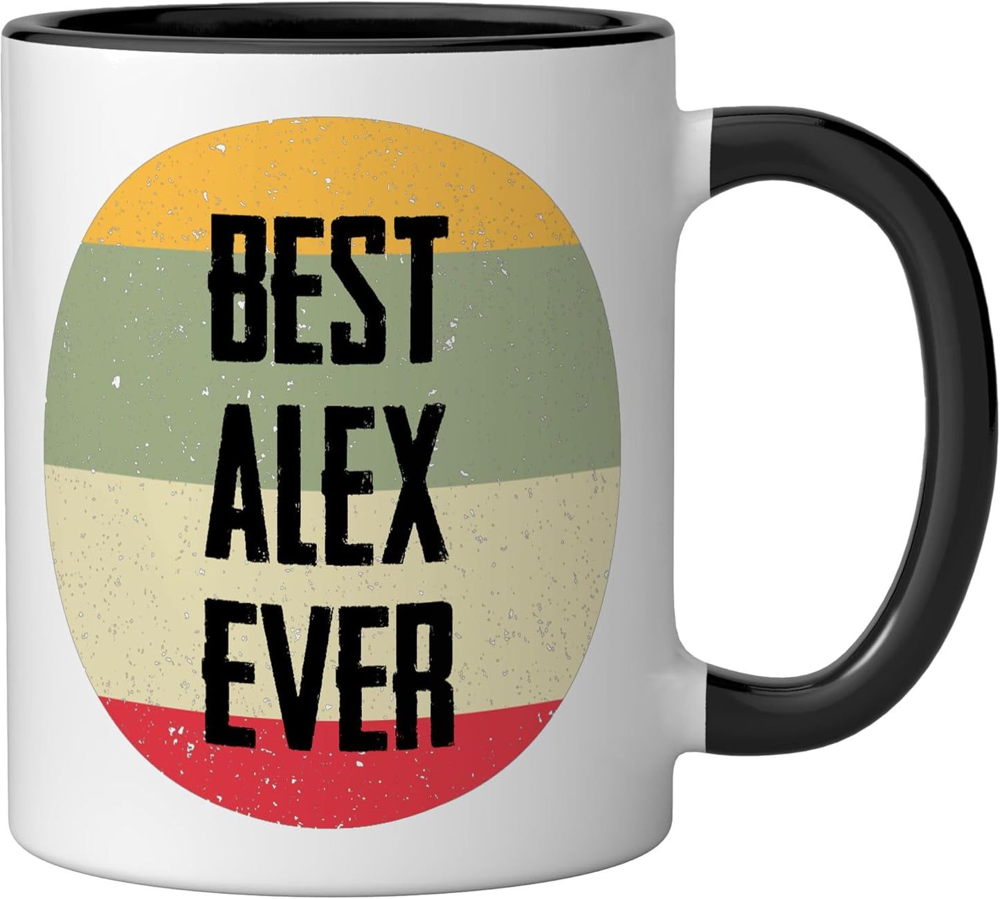 Taza Cerámica Alex Ever Negro/Blanco