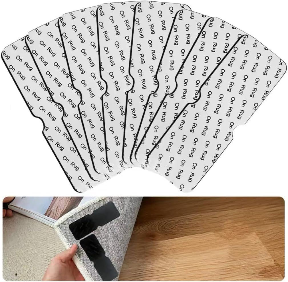 Pinzas reutilizables alfombras antideslizantes suelos madera pack 8