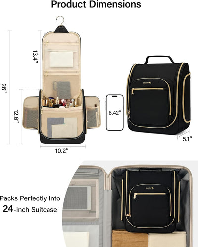 Neceser colgante viaje resistente agua con gancho