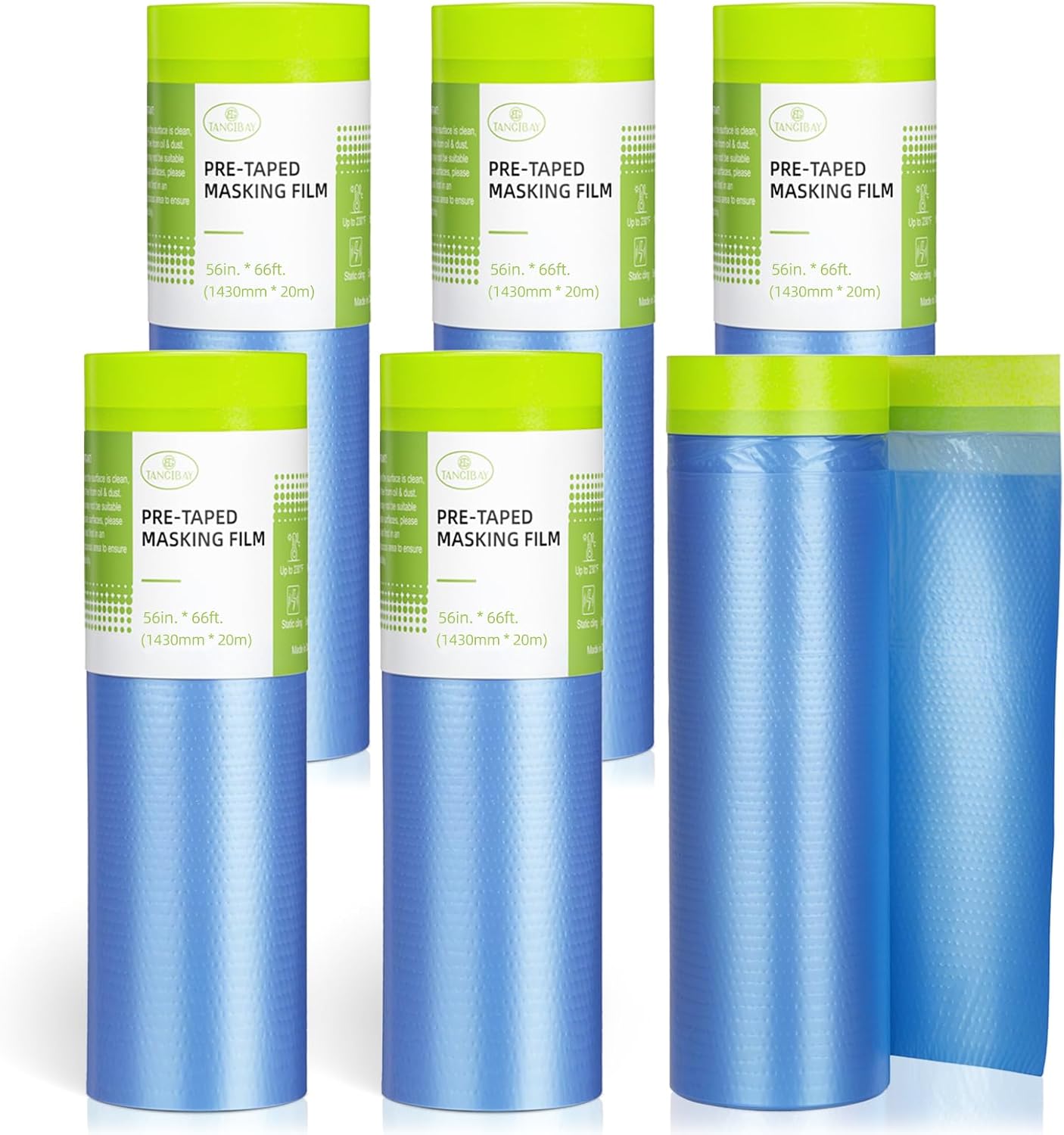 Película adhesiva para pintura 56x66pies 6 rollos