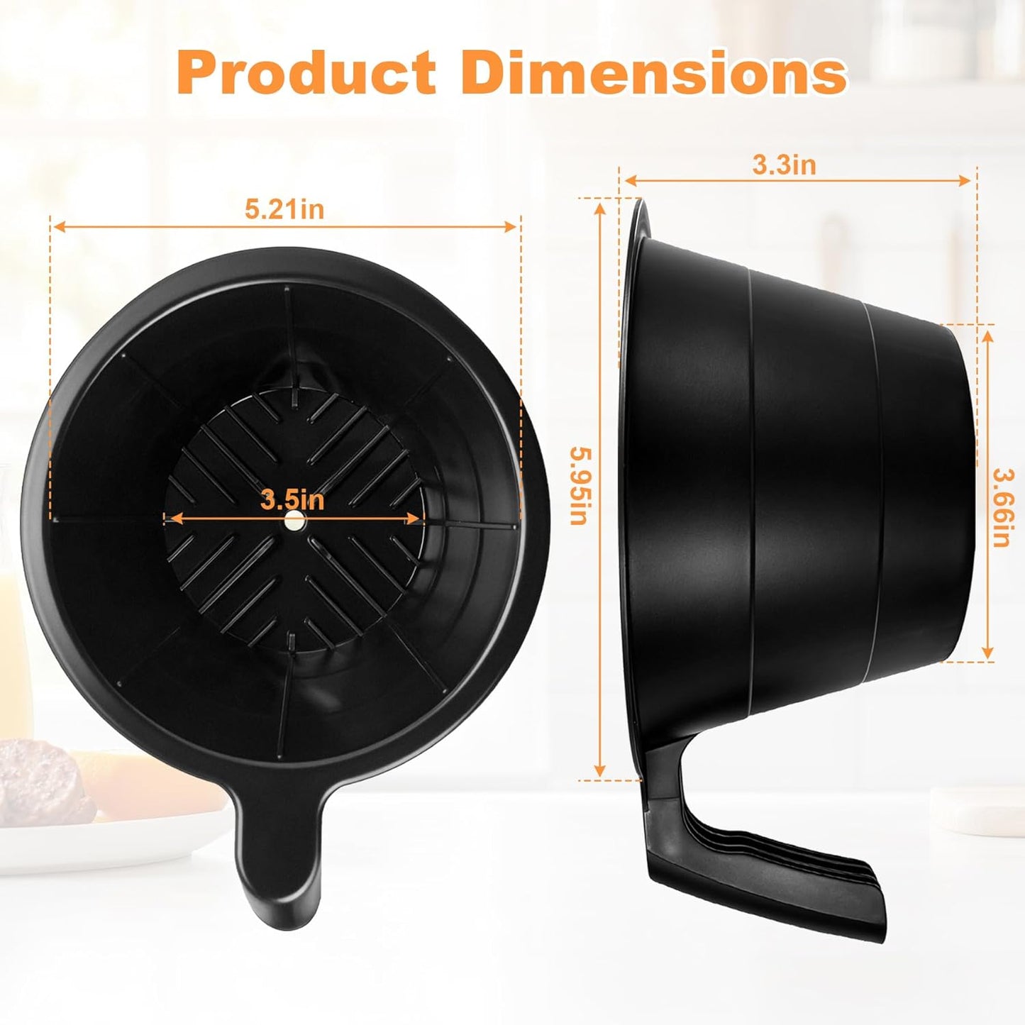 Cesta de embudo repuesto para cafetera Bunn compatible con BX BT GR