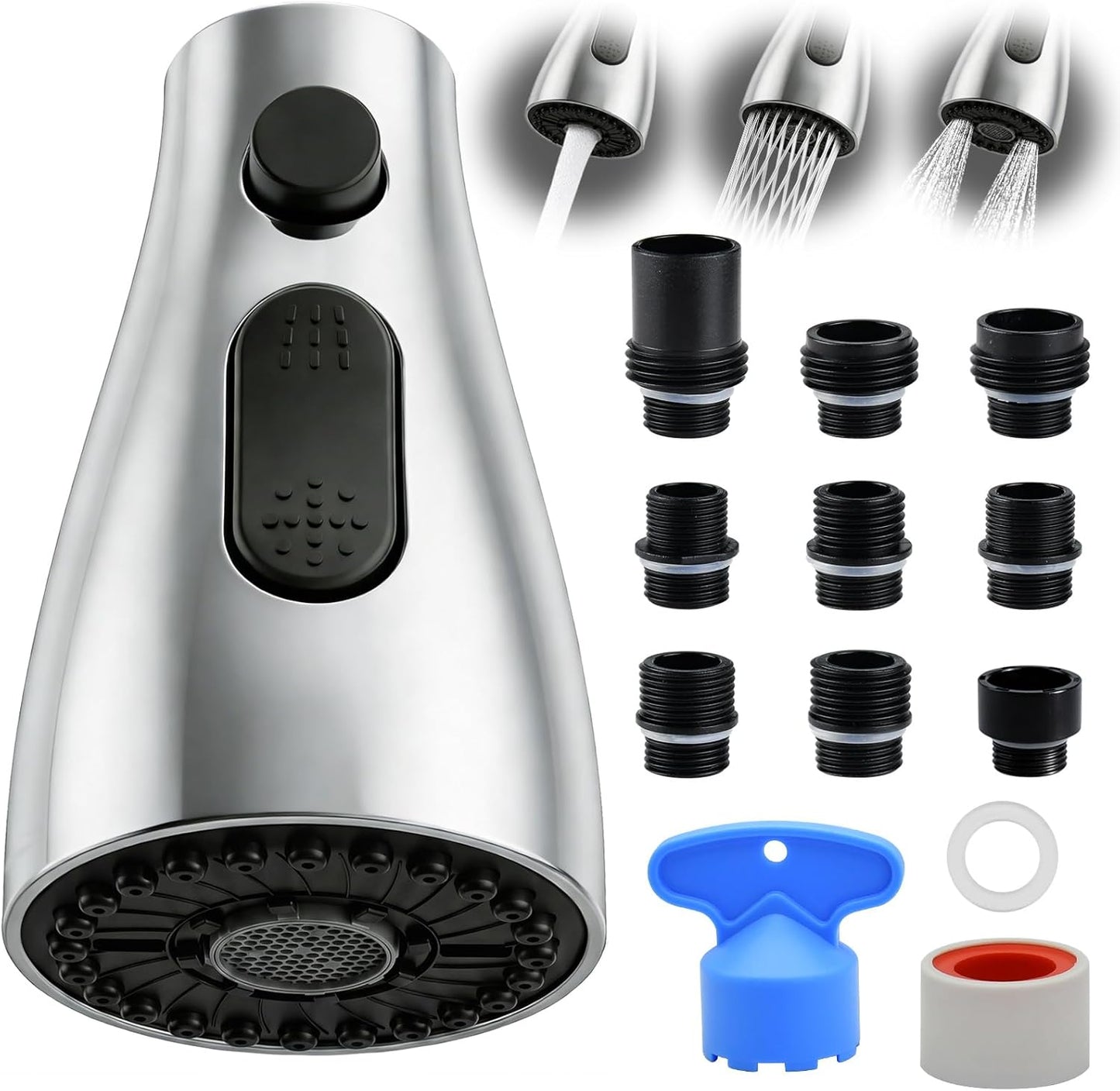 Cabezal grifo cocina rociador desplegable 3 func. comp. Moen Delta
