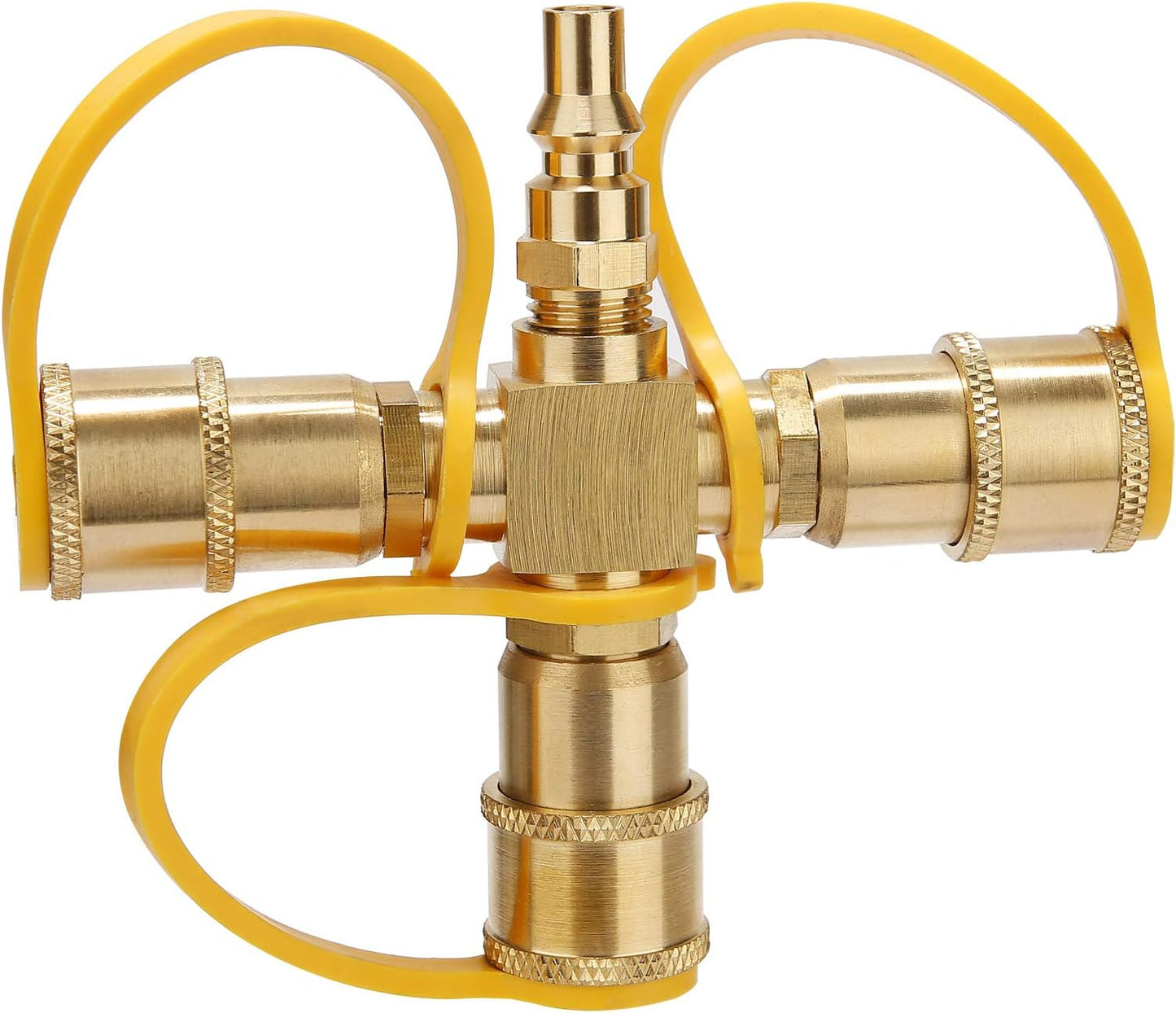 Adaptador divisor Y propano RV 1/4pulg conector rápido