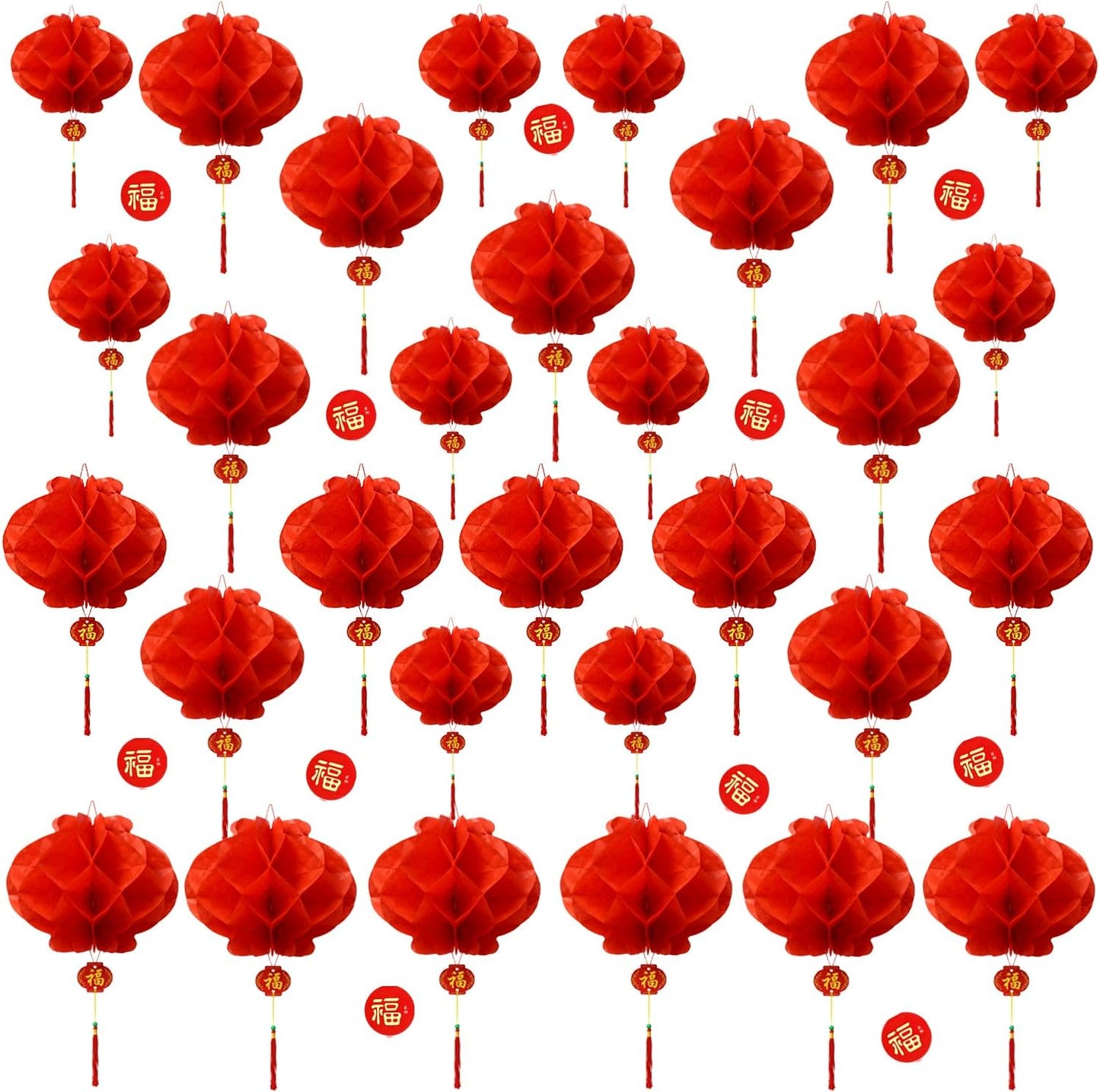 31 Linternas China Decoración Año Nuevo