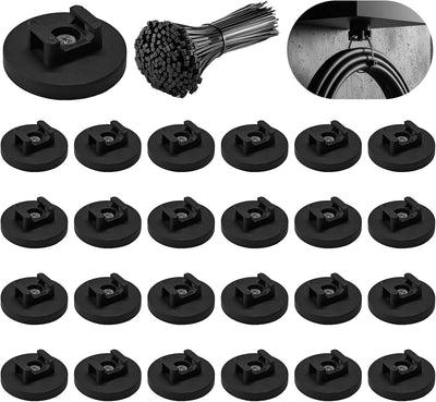 24 Pzas Soporte Magnético 1.693pulg Multifuncional para Cables