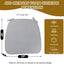 Cojines forma D silla comedor con lazo funda extraible 2pulg