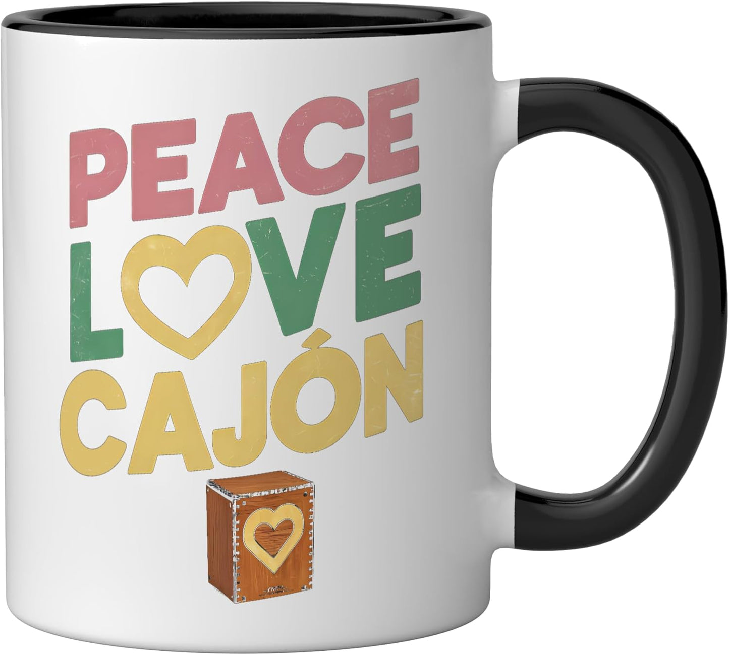 Taza Cerámica Cajon Negro/Blanco
