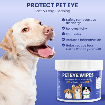Toallitas ojos mascotas 100uds suaves para perros y gatos