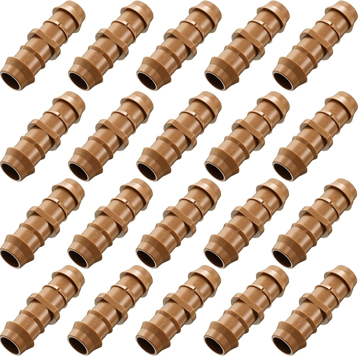 20 Conectores púas riego goteo 1/2pulg plástico
