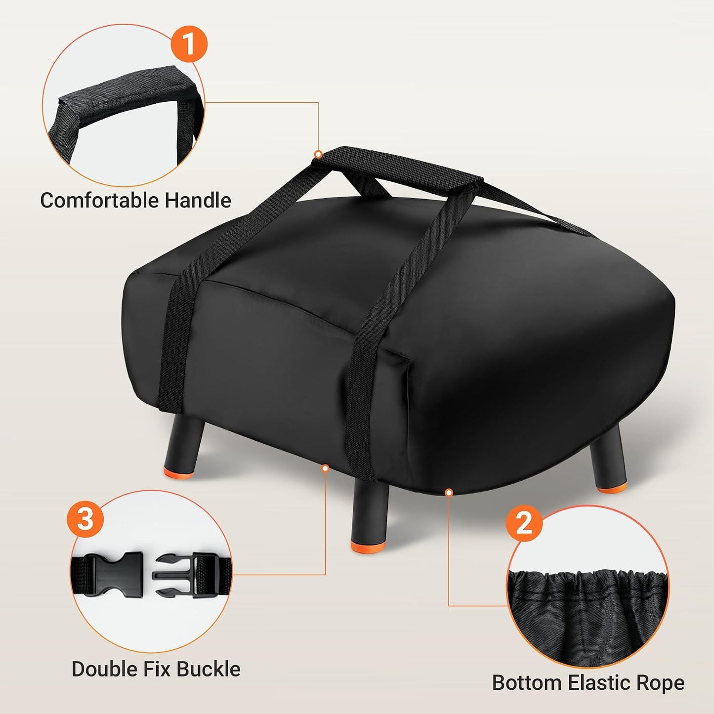 Funda horno pizza Blackstone 600D impermeable con bolsa