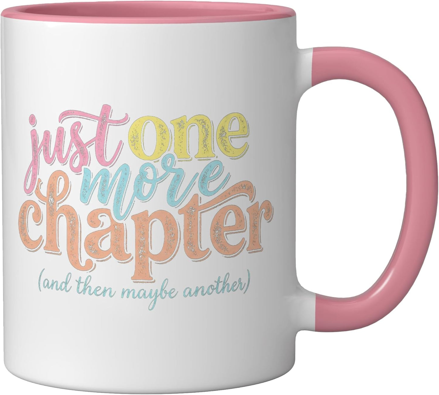Taza Cerámica para Leer Rosa/Blanca