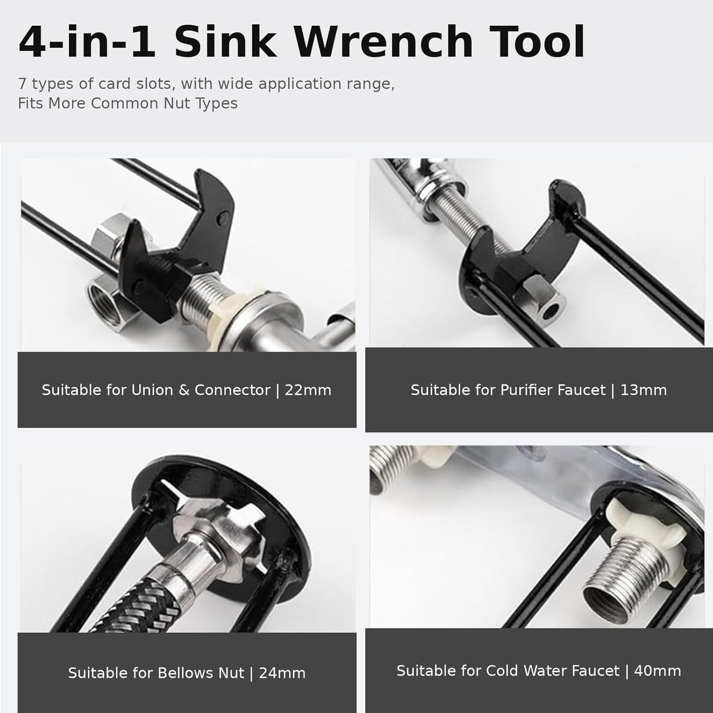Llave multifuncional para fregadero y grifos cocina baño