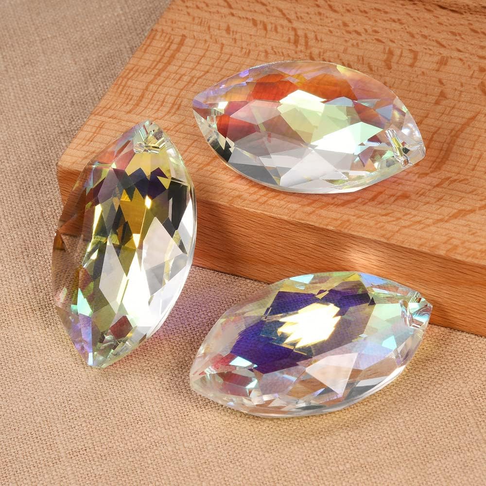 10 Colgantes Cristal 1.5pulg Prismas Ventanas FengShui